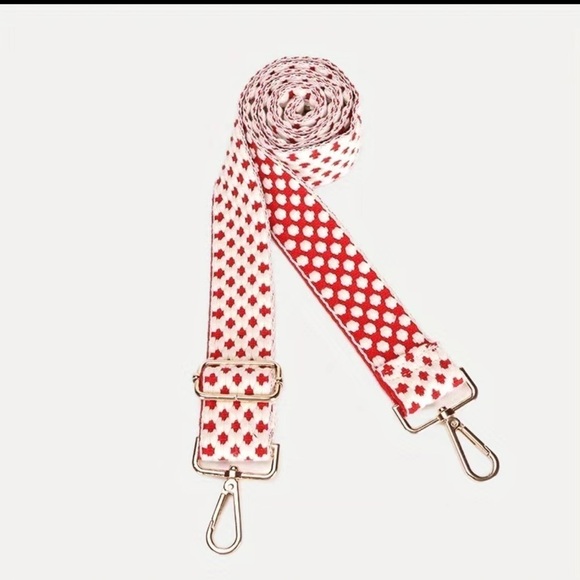 COPY - Red, off white purse strap. New. - Picture 2 of 2